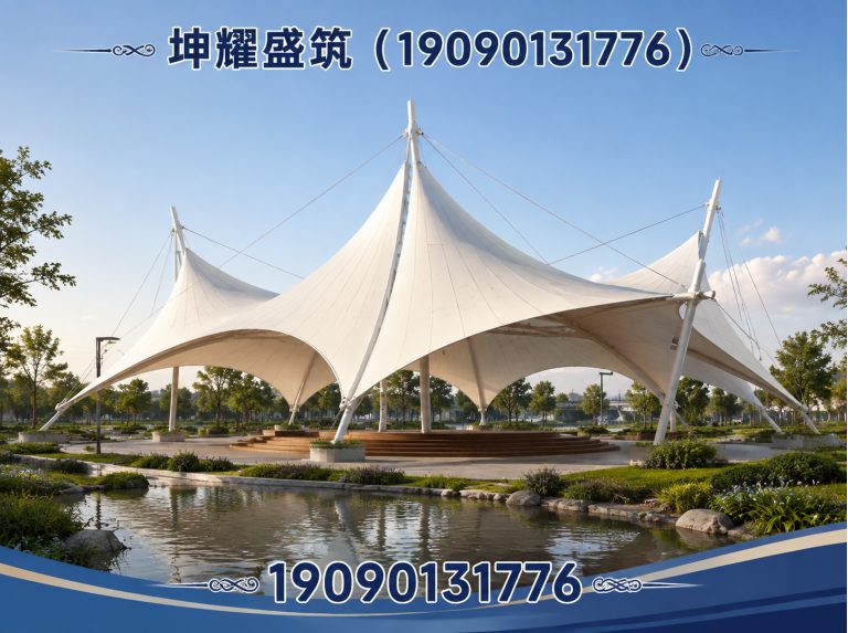 且末县膜结构车棚展示图